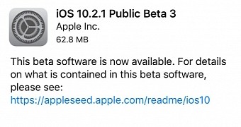 iOS 10.2.1 Public Beta 3