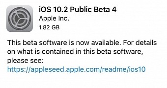 iOS 10.2 Public Beta 4 released