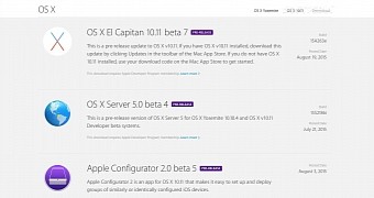 OS X 10.11 El Capitan Beta 7 released
