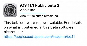 iOS 11.1 Public Beta 3