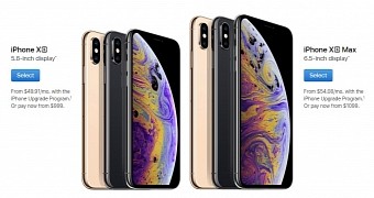 iPhone XS pricing in the US