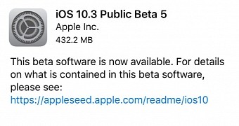 iOS 10.3 Public Beta 5 released