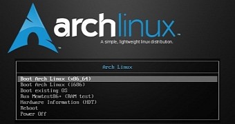 Arch Linux boot screen