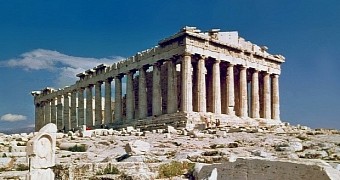 A view of the Parthenon