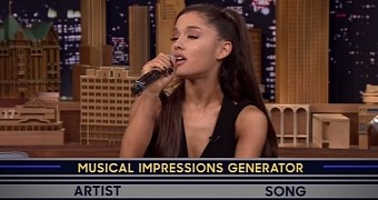 Ariana Grande sings "Mary Had a Little Lamb" in her best Britney Spears voice
