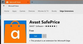 Avast SafePrice in the Microsoft Store