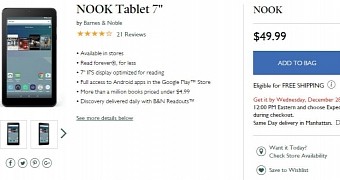 The tablet is available for just $49.99 at Barnes & Noble