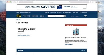 Best Buy web page listing the Galaxy Note 7