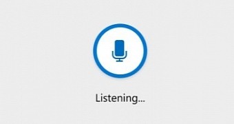 This is what you'll see when voice typing is enabled