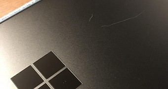 Scratches on the Microsoft Surface Pro 6