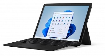 Black version of the Surface Go 3