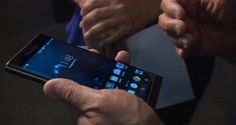 BlackBerry Priv showcased by the company's CEO