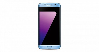 Blue Coral Galaxy S7 edge (front)