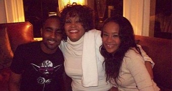 Whitney Houston with daughter Bobbi Kristina (Krissi) and “adopted son” Nick Gordon