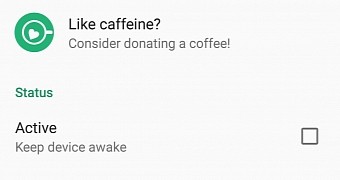 Caffeine settings