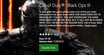 45 GB of Call of Duty: Black Ops 3 coming to Xbox One