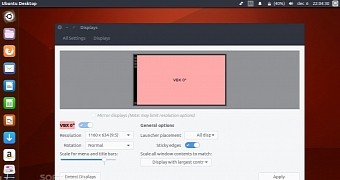 Display settings in Ubuntu Linux
