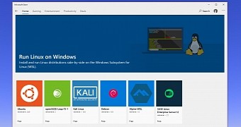 Linux distros available on Windows 10