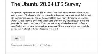Canonical Needs Your Help to Improve Ubuntu, Take the Ubuntu 20.04 Survey Now