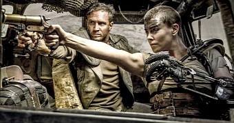 Tom Hardy and Charlize Theron as Max and Furiosa in “Mad Max: Fury Road”