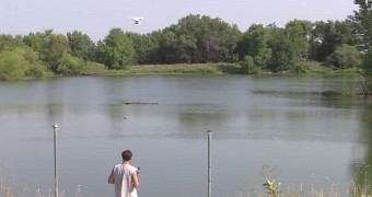 Check Out This Guy Fishing with His Drone