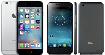 Apple iPhone 6 vs Shenzhen Baili's 100c phone