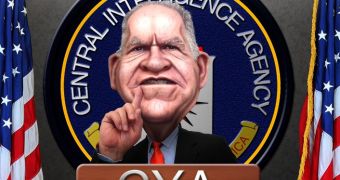 Charicature of John Brennon, CIA Director