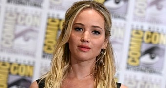 Jennifer Lawrence at San Diego Comic-Con 2015, where she promoted the final installment of “The Hunger Games” franchise