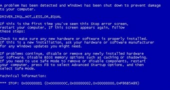 The old-school BSOD that many of us already hate