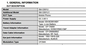 Samsung Galaxy S21 FCC listing