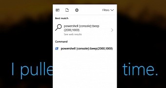 Cortana can be used to run PowerShell scripts