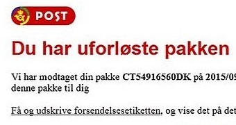 Danish post office emails infect users with ransomware