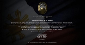 Anonymous Philippines defaces COMELEC website