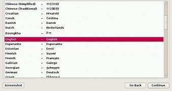 Debian's graphical installer