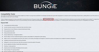 Bungie's PC Compatibility Tester listing