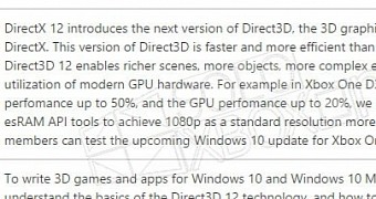 DirectX 12 Boosts Xbox One CPU Performance by 50%, GPU by 20% - Report