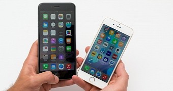 iPhone 6 Plus and iPhone 6, both without a LED notification light