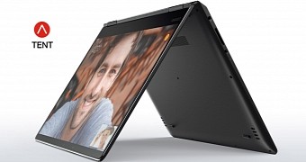 Lenovo IdeaPad Yoga 710-15ISK tent mode