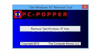This is basically the simplest way to remove the Get Windows 10 app