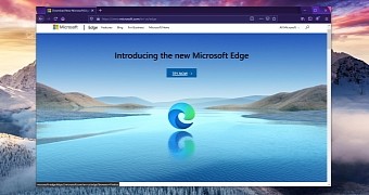 The Microsoft Edge download page in Firefox