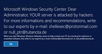 DXXD Ransomware Shows Ransom Note Using Windows Legal Notice Screen