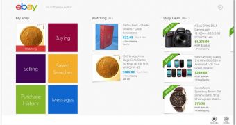 eBay for Windows 8 comes with a freeware license
