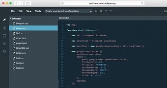 Orion is a powerful Web-based code editor
