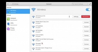 The new wireless network screen