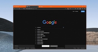 Microsoft Edge with websites forced in dark mode