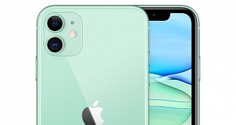 The green version of the iPhone 11
