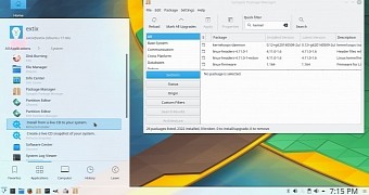 ExTiX 17.5 desktop – Synaptic running