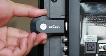 EZCast TV dongle has weak security features