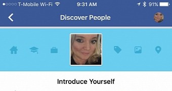 Facebook Discover People section