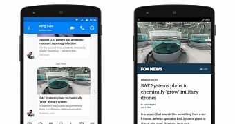Facebook Instant Articles in Messenger for Android